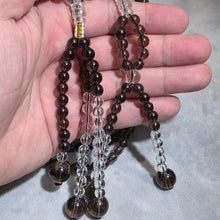 Load image into Gallery viewer, In-House Customised Juzu – Smoky Quartz & Clear Quartz