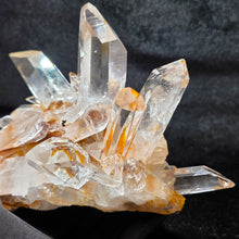 Load image into Gallery viewer, Colombian Lemurian Cathedral Record Keeper Quartz with Limonite (Santander, Colombia) – 哥伦比亚桑坦德天然雷姆利亚教堂型记录者石英共生褐铁矿标本