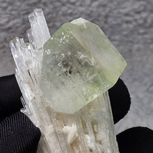 Load image into Gallery viewer, Natural Green Apophyllite on Scolecite – Calming & Heart Healing Crystal Specimen