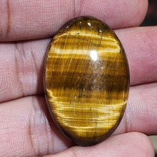Load image into Gallery viewer, Yellow Tiger Eye Cabochon – Natural Gemstone for Energy & Protection