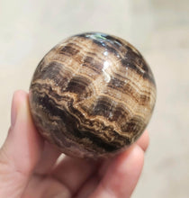 Load image into Gallery viewer, 🍫 Chocolate Calcite Sphere – Comfort, Stability & Abundance ✨
