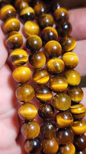 Load image into Gallery viewer, 🐯 Step into Your Power – 108-Bead Yellow Tiger Eye Mala Necklace✨