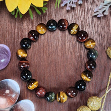 Load image into Gallery viewer, 3-Tone Tiger Eye Bracelet
