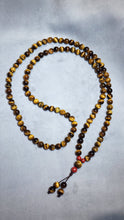 Load image into Gallery viewer, 🐯 Step into Your Power – 108-Bead Yellow Tiger Eye Mala Necklace✨