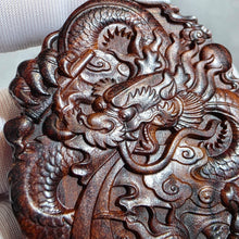 Load image into Gallery viewer, Hainan Rosewood Dragon Carving Pendant