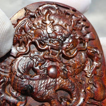 Load image into Gallery viewer, Hainan Rosewood Dragon Carving Pendant