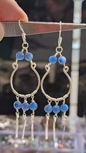 Load image into Gallery viewer, Clarity in Every Step – Blue Kyanite Earrings (In-House Customised)