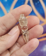 Load image into Gallery viewer, Small Triple-Faced Tibetan Citrine Vajra Knife