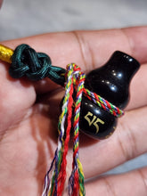 Load image into Gallery viewer, Obsidian Hulu with “Om Mani Padme Hum”- For Protection, Clarity & Blessings