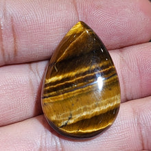 Load image into Gallery viewer, Yellow Tiger Eye Cabochon – Natural Gemstone for Energy & Protection