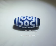 Load image into Gallery viewer, 💎 Blue Chalcedony Dzi Beads — Wisdom • Protection • Harmony