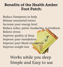 Load image into Gallery viewer, Health Amber Foot Patch — Detox • Circulation • Better Sleep