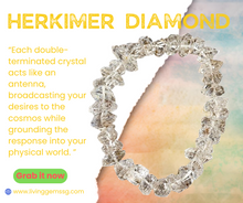 Load image into Gallery viewer, 🌙✨ Divine Elegance in Crystal Form - Herkimer Diamond Bracelet✨🌙