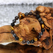 Load image into Gallery viewer, 🖤💛 Power & Protection Bracelet 4 in 1 – Shield Your Energy, Boost Your Luck!