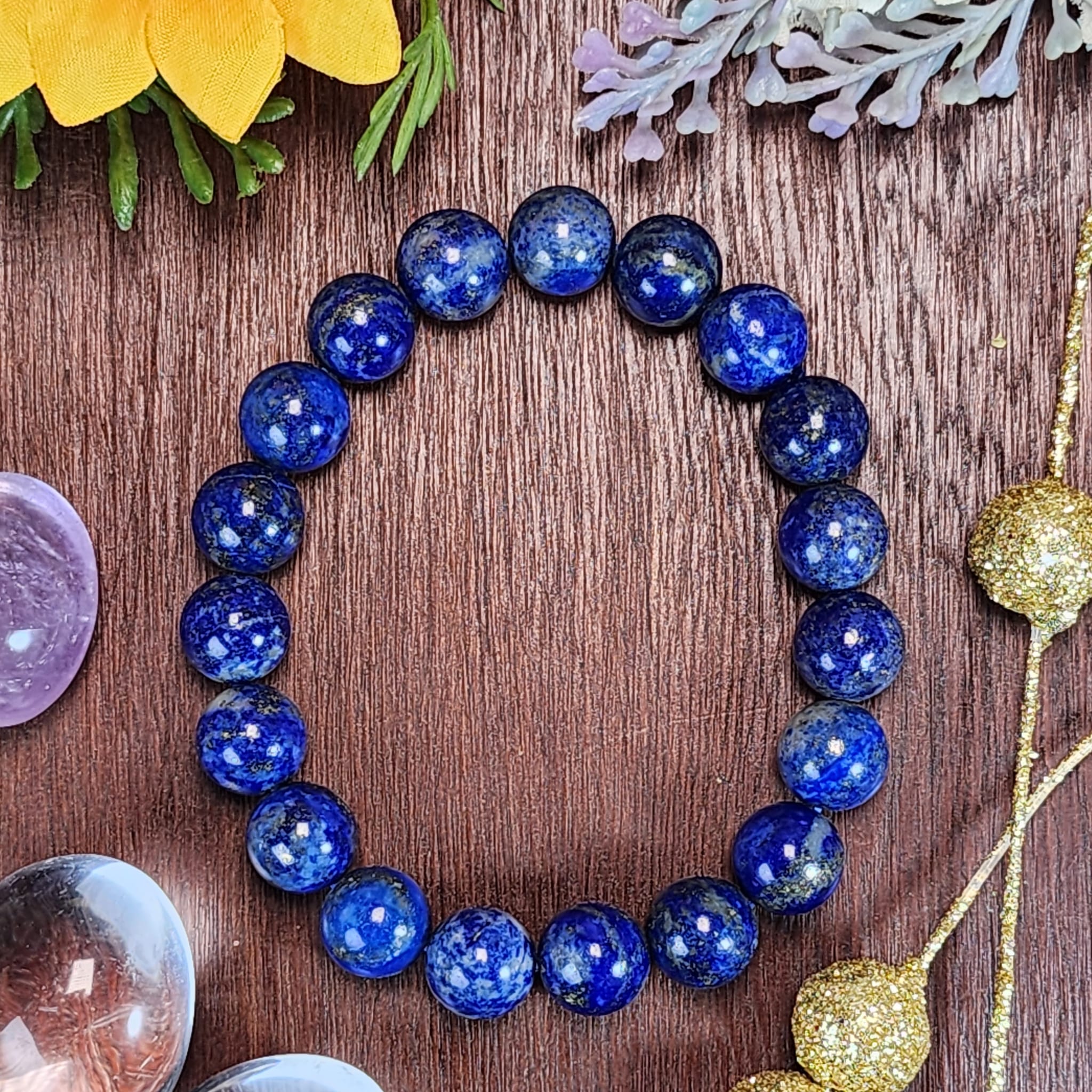 Real lapis store lazuli bracelet