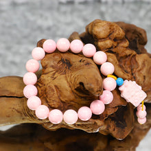 Load image into Gallery viewer, Pink Tridacna Bracelet with Spongebob