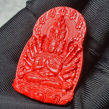 Load image into Gallery viewer, Hong Sha Cinnabar Rat Guardian Deity Pendant (守护神)