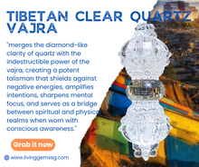 Load image into Gallery viewer, Unlock the Power of the Tibetan Clear Quartz Vajra