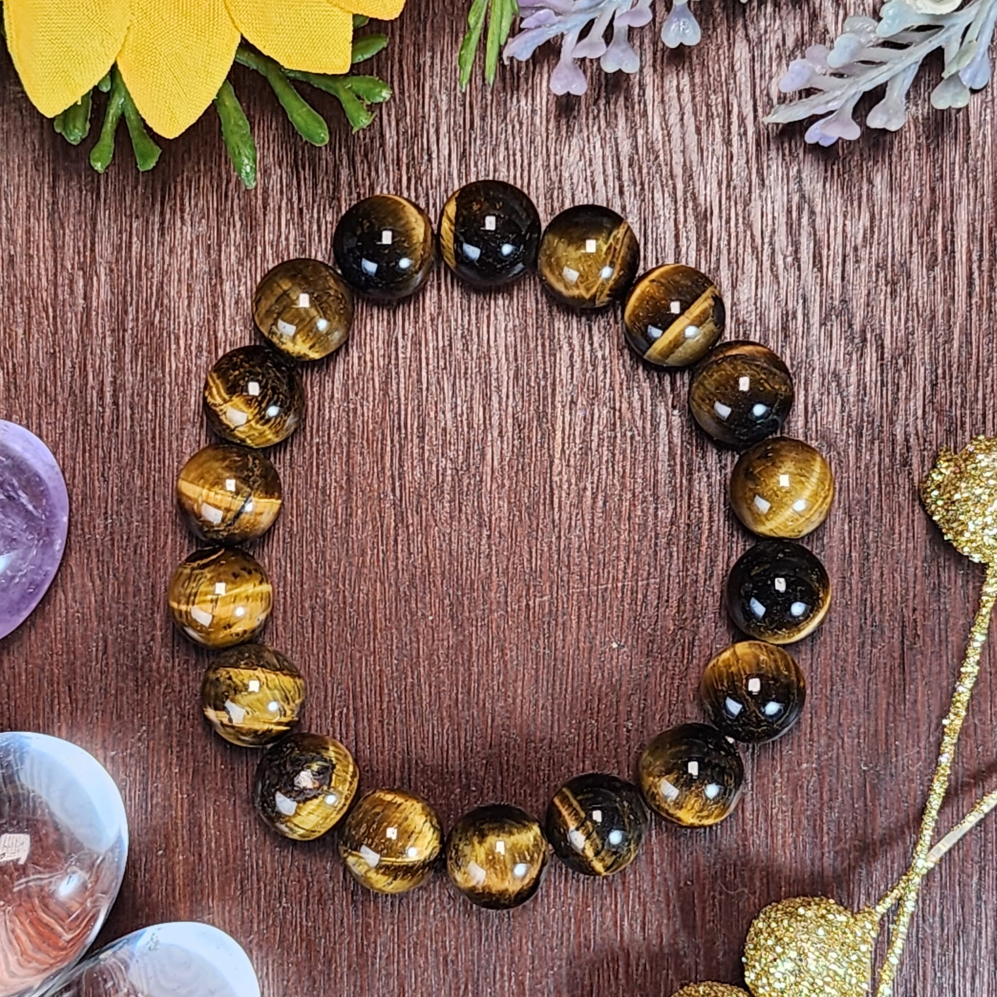 Yellow tiger on sale eye bracelet