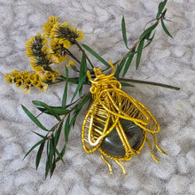 Load image into Gallery viewer, ✨Handcrafted Wire Wrapped Golden Beetle – The Guardian of Renewal, Strength & Prosperity ✨