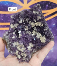 Load image into Gallery viewer, Purple Amethyst + Honey Calcite – The Ultimate Duo for Calm, Clarity  Abundance!