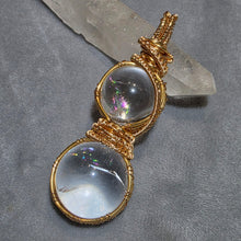 Load image into Gallery viewer, Handcrafted Wire Wrapped Azeztulite Hulu Pendant