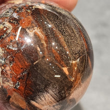 Load image into Gallery viewer, 🌟 Red Silver Leaf Jasper Sphere 🌟