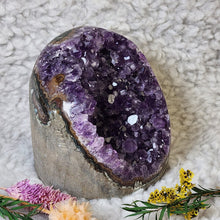 Load image into Gallery viewer, Amethyst Slab – Natural Calm & Positive Energy