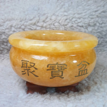 Load image into Gallery viewer, Yellow Jade Ju Bao Peng Wealth Bowl – Abundance & Prosperity