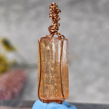Load image into Gallery viewer, Imperial Topaz In-House Wire-Wrapped Pendant – Confidence, Clarity & Abundance