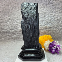 Load image into Gallery viewer, Raw Black Tourmaline Display with Base Stand (Brazil) – 巴西天然黑碧玺原石底座摆件