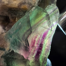 Load image into Gallery viewer, Natural Cube Fluorite on Green Fluorite Display (Hunan, China) – 中国湖南天然立方萤石共生绿色萤石摆件
