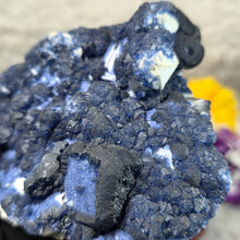 Load image into Gallery viewer, Blue Fluorite on Quartz Specimen (Inner Mongolia) – 内蒙古蓝萤石共生石英矿物标本