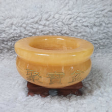 Load image into Gallery viewer, Yellow Jade Ju Bao Peng Wealth Bowl – Abundance & Prosperity