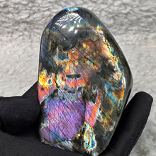 Load image into Gallery viewer, Labradorite Slab Display – Rare Multi-Colour Flash & Protective Energy