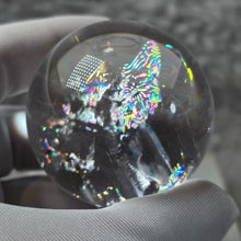 Load image into Gallery viewer, Clear Azeztulite Sphere Display – 白阿赛水晶球摆件