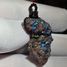 Load image into Gallery viewer, Iridescent Goethite (Leklai) Wire Wrapped Pendant – 彩虹针铁矿(力泥)绕线吊坠