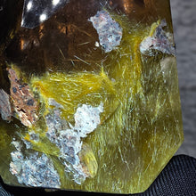 Load image into Gallery viewer, Golden Rutiles in Quartz Display – Manifestation & Abundance Energy