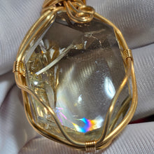 Load image into Gallery viewer, Citrine Azeztulite Wire Wrapped Pendant – 黄阿赛斯特莱绕线吊坠