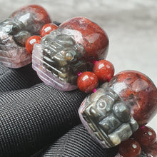 Load image into Gallery viewer, ✨ Auralite 23 Pixiu Bracelet — Forward-Facing Pixiu (20+mm) | High Spiritual Vibration • Wealth Protection • Divine Alignment ✨