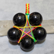Load image into Gallery viewer, Shungite Pentagram Pendant (Hand-Wrapped Protection Talisman) – 次石墨五芒星手工绕线护身吊坠