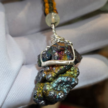 Load image into Gallery viewer, Iridescent Goethite (Leklai) Wire Wrapped Bag Charm – 彩虹针铁矿绕线包包吊饰