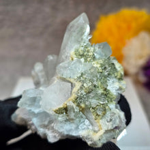 Load image into Gallery viewer, Fluorite on Quartz with Arsenopyrite & Dolomite Specimen (Yaogangxian Mine, Hunan, China) – 湖南瑶岗仙矿萤石共生石英毒砂方解石白云石矿物标本