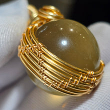 Load image into Gallery viewer, Citrine Azeztulite Wire Wrapped Pendant – 黄水晶阿赛斯特莱绕线吊坠