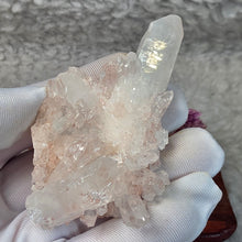 Load image into Gallery viewer, Pink Lemurian Quartz Cluster (Colombia) – 哥伦比亚粉红利莫里亚水晶簇