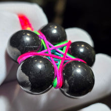 Load image into Gallery viewer, Shungite Pentagram Pendant (Hand-Wrapped Protection Talisman) – 次石墨五芒星手工绕线护身吊坠