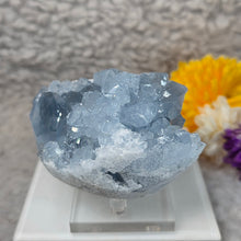 Load image into Gallery viewer, Top-Grade Celestite Specimen Display (Madagascar) – 顶级马达加斯加天青石标本摆件