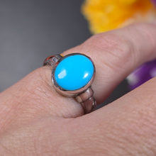 Load image into Gallery viewer, Sleeping Beauty Turquoise Ring (Non-Adjustable) – 睡美人绿松石戒指