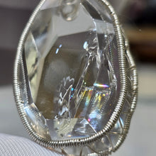 Load image into Gallery viewer, Clear Azeztulite Wire Wrapped Pendant – 白阿赛斯特莱绕线吊坠