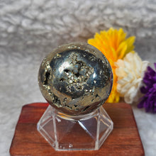 Load image into Gallery viewer, Pyrite Sphere – 黄铁矿圆球摆件